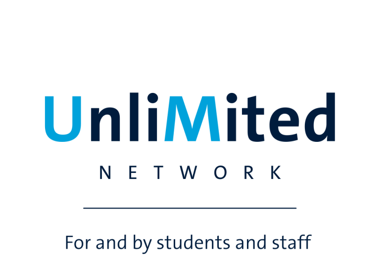 UnliMited visual navy on white