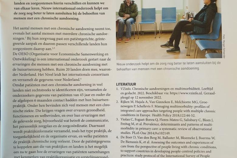Nieuwsbrief 3 AWDZ - Chronische ziekte en zorg bij huisarts