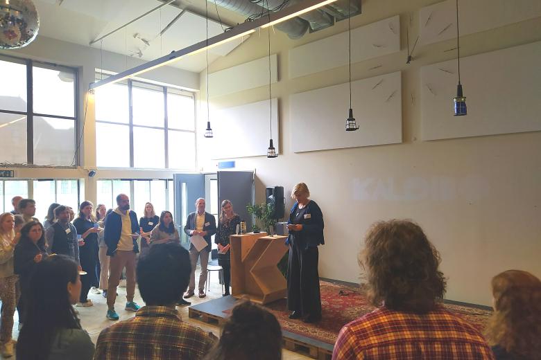 Annemarie van Zeijl Opening the event
