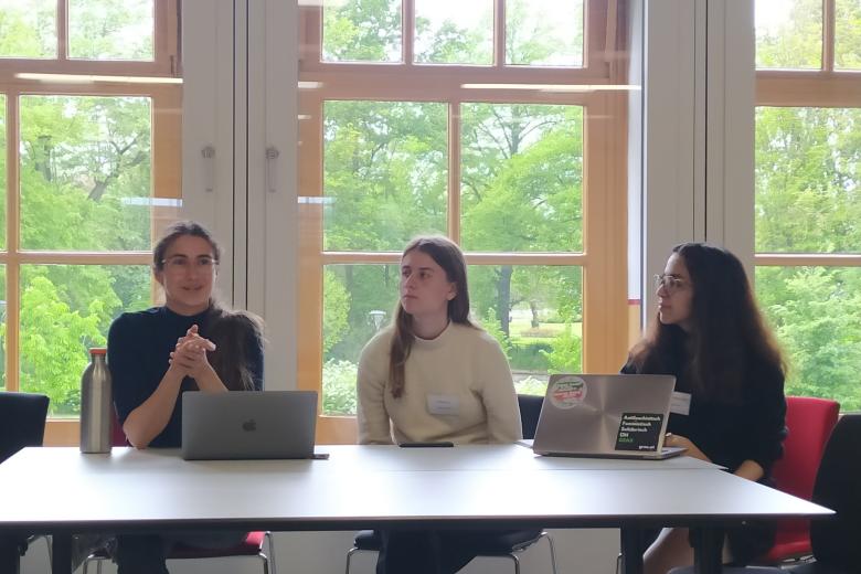 Students during the presentation