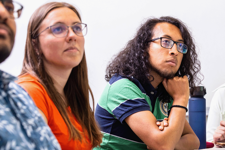 Students listening to lecture