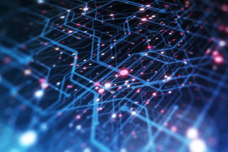 Illustration of synthetic data concept