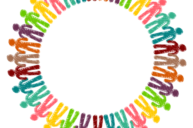 Humans in a circle