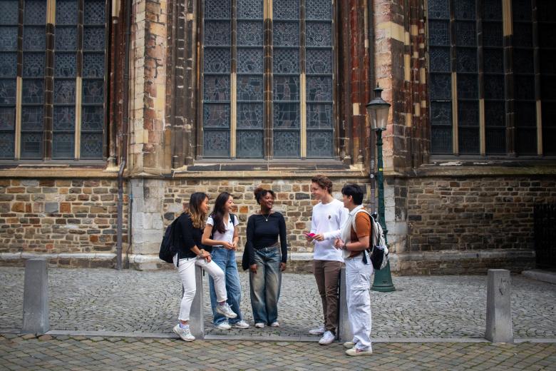 CES students at the Basilica of Saint Servatius in Maastricht