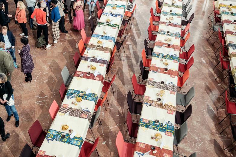 Set up of the Keti Koti Dialogue table