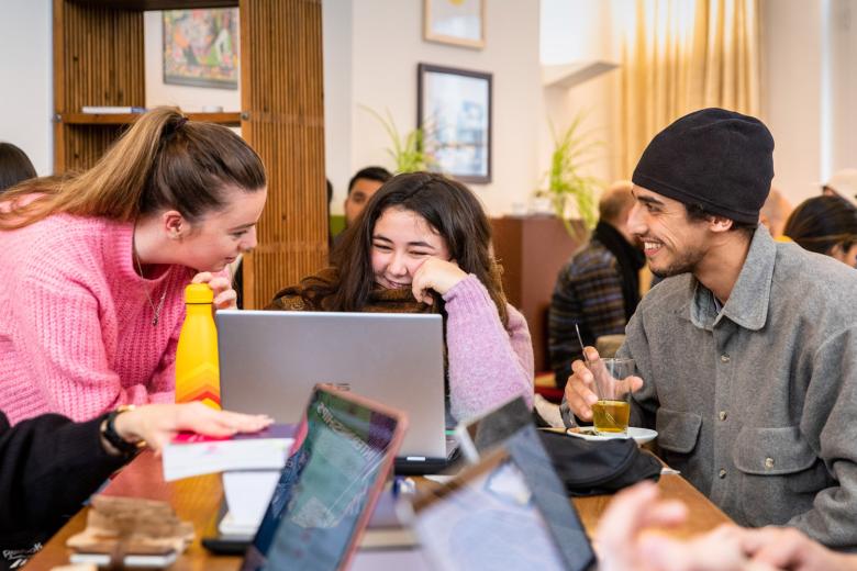 Students in a common room