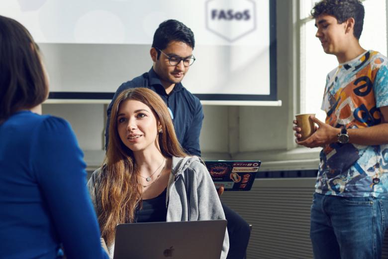 Students in a PBL group