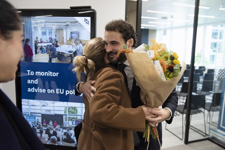 felix hugging
