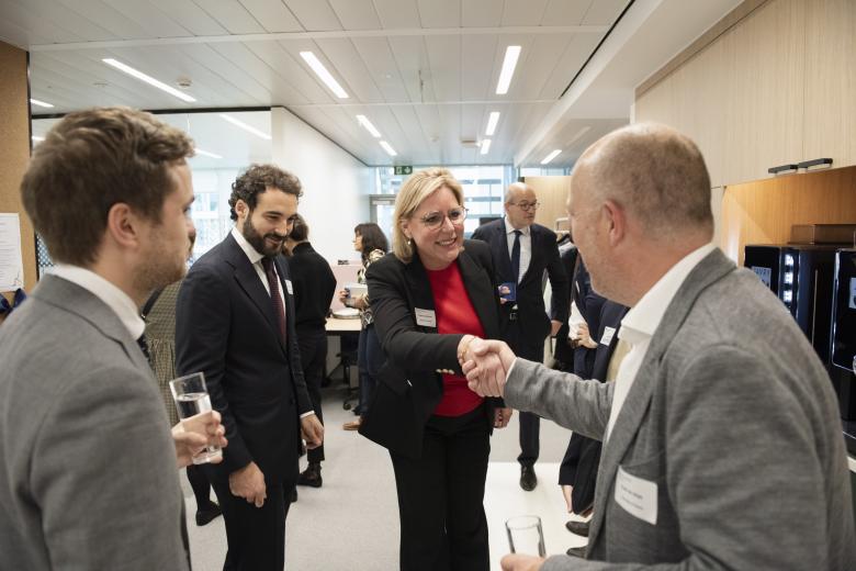 UM Brussels Hub welcoming of guests opening Rianne