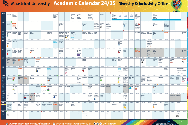 D&I Academic Calendar updated version Oct 2024