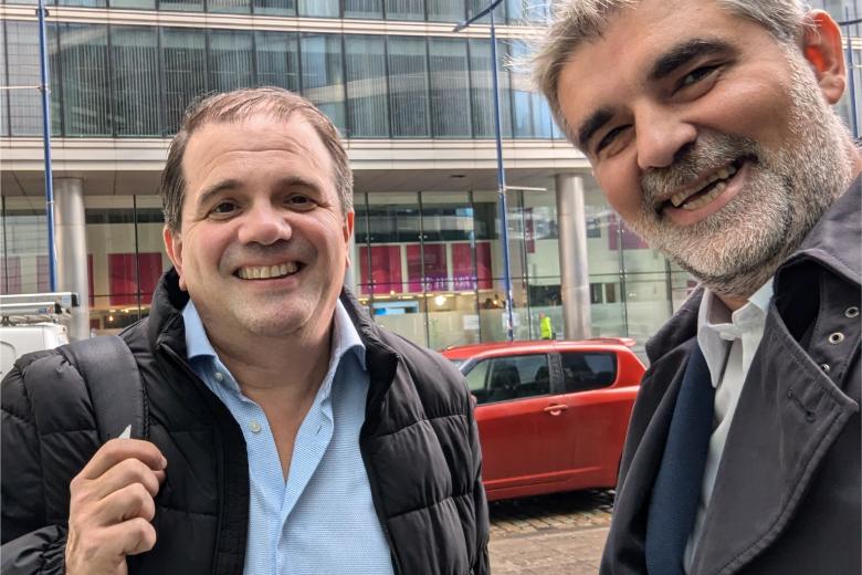 Elia and Bruno at the ERC