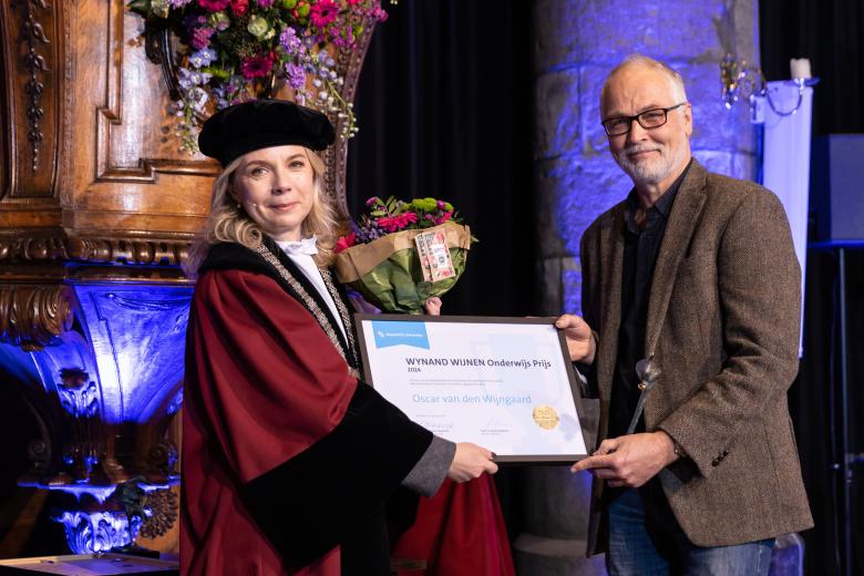 This year, the Wynand Wijnen Education Prize was awarded to Oscar van den Wijngaard, Education Development Officer at EDLAB. 