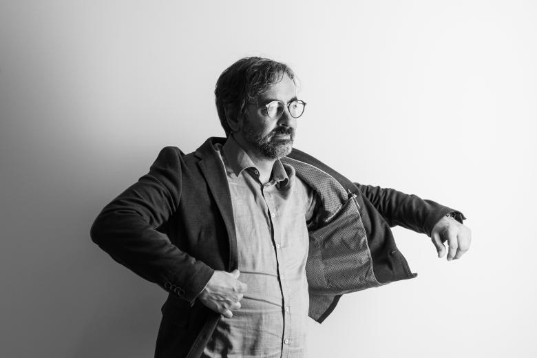Sebastian Köhler portrait black and white