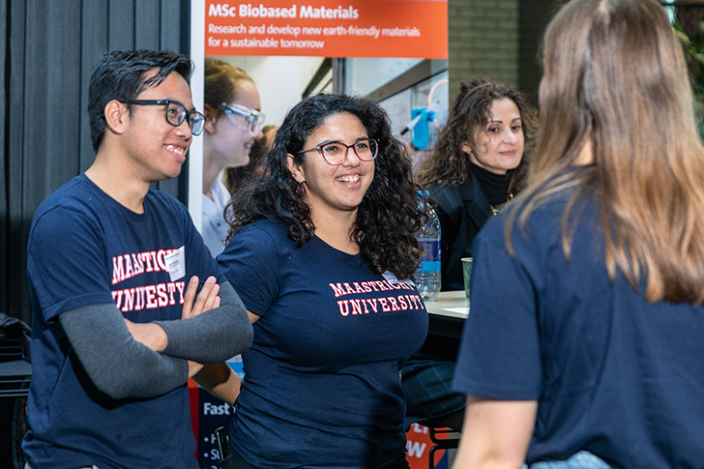 Students at a open day