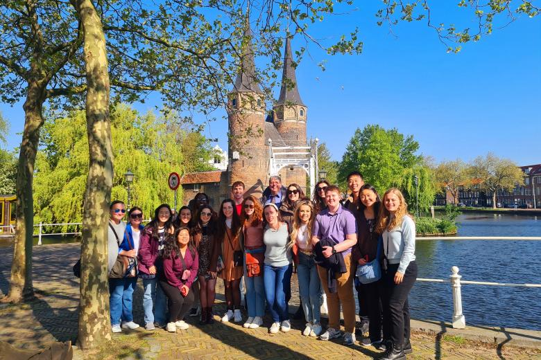 CES students from Washington & Lee University during a study trip