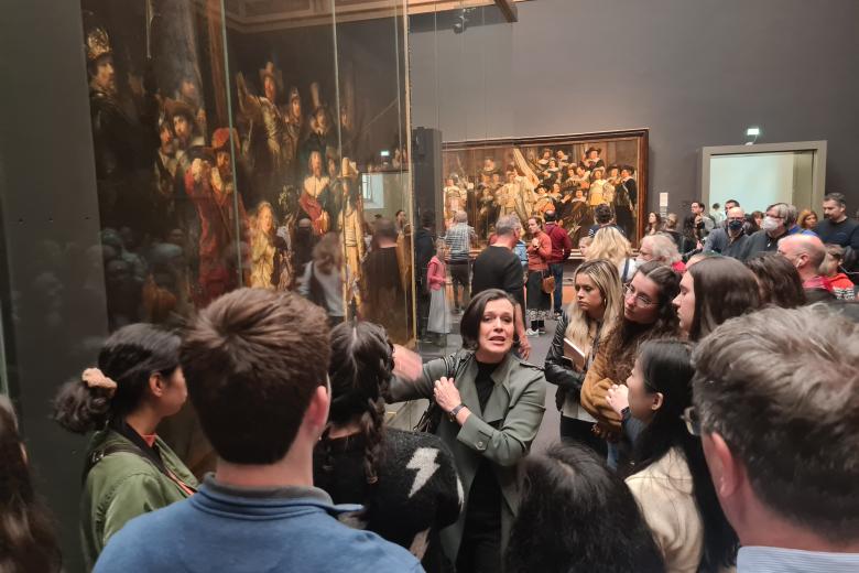 CES students from Washington & Lee University at the Rijksmuseum