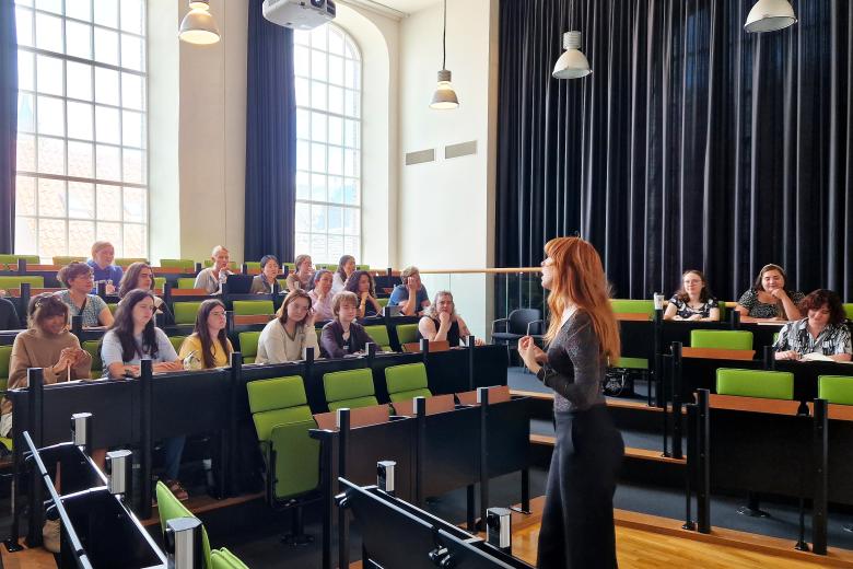 CES students in a lecture room at the Student Services Centre