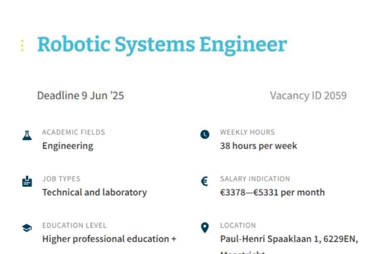 Robotic Systems Engineer