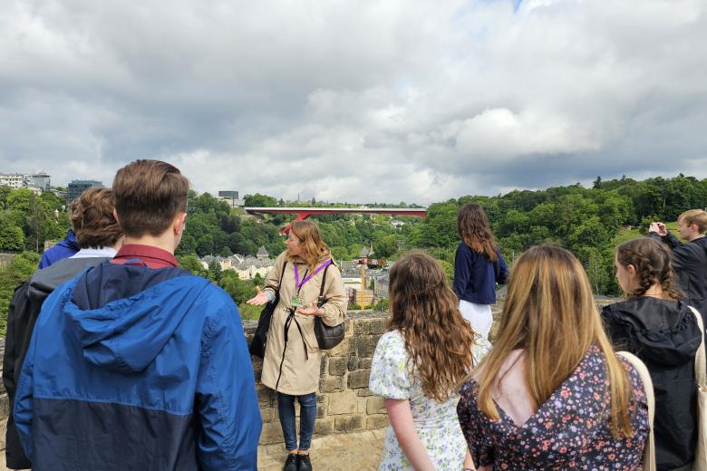 CES students from Christopher Newport University during a study trip in Luxembourg