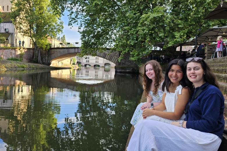 CES students from Christopher Newport University during a study trip in Strasbourg