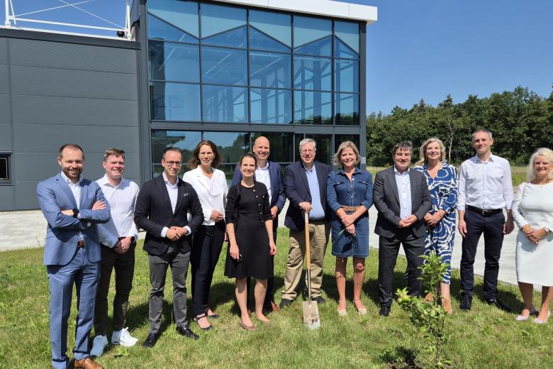 Board members and staff of HAS and UM at the freshly planted ‘collaboration tree’