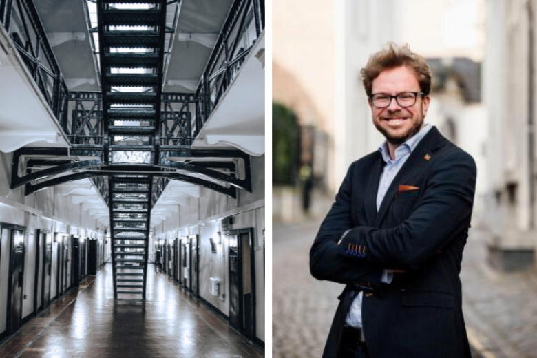 Foto gevangenis en portretfoto Jacques Claessen
