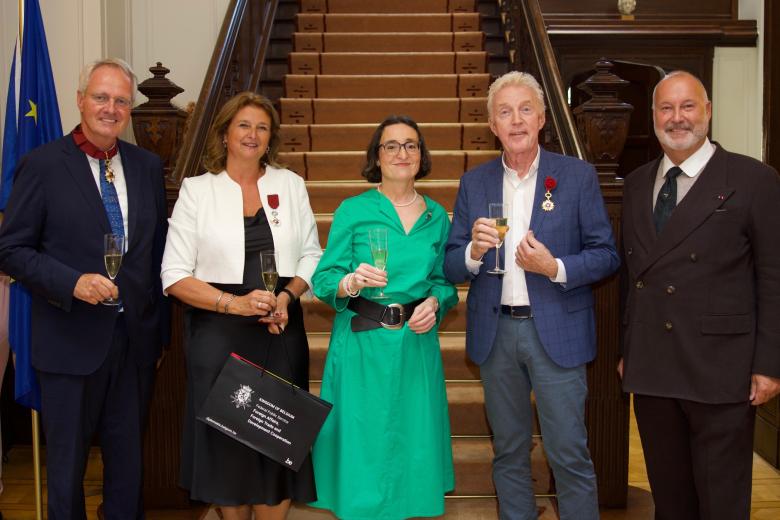 Anouk Bollen with Belgian ambassador