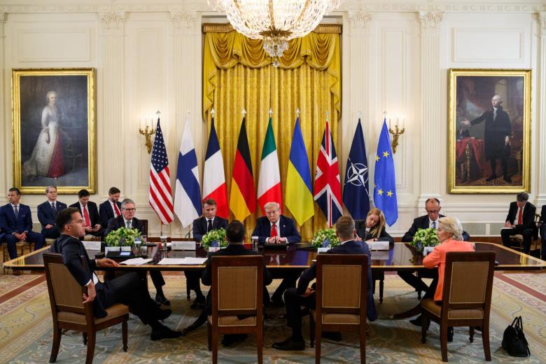 European leaders at the White House