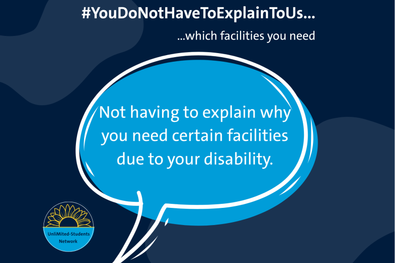 UnliMited #YouDoNotHaveToExplainToUs which facilities you need
