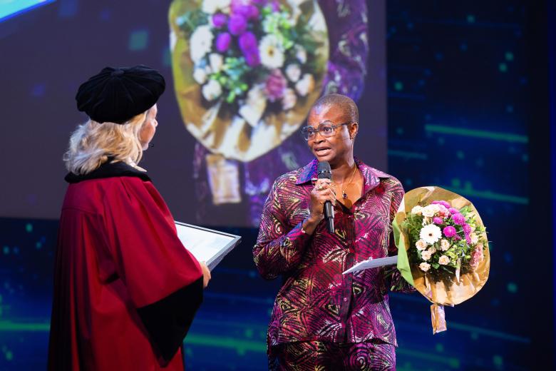 Opening Academic Year - Pamela Habibovic and the winner of the Student Award