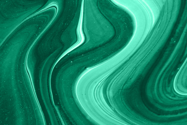 Swirling green sticky liquid