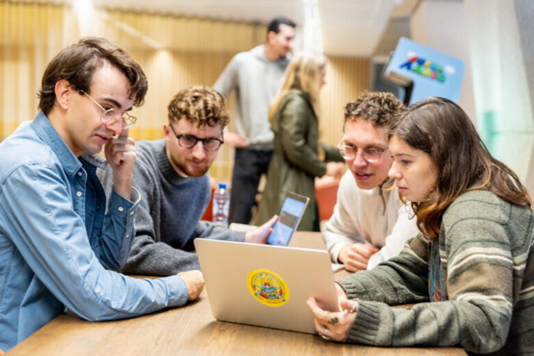 Group of students working in Heerlen