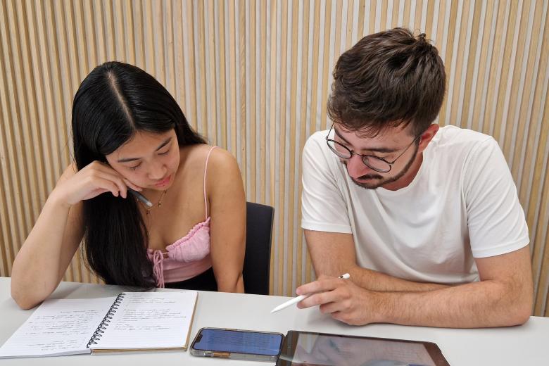 CES students in a UM classroom