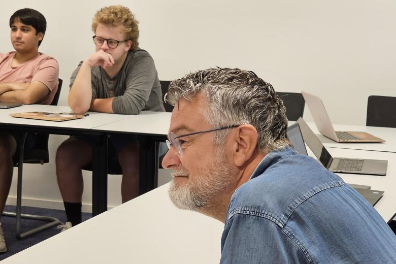 CES students and their Leadership and Management professor