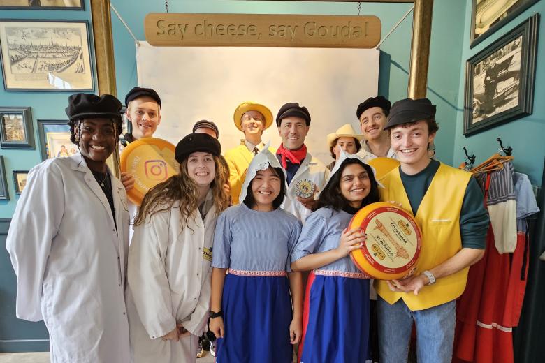 CES students from Baylor University during a group trip in the Netherlands