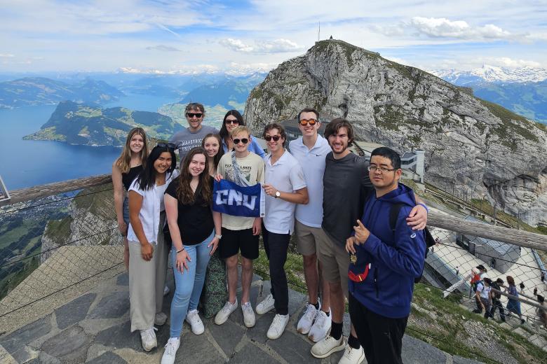 CES students from Christopher Newport University on a study trip in Luzern