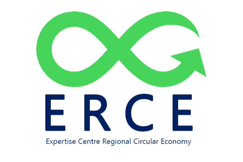 Logo of ERCE with a green infinity symbol and the text ERCE underneath