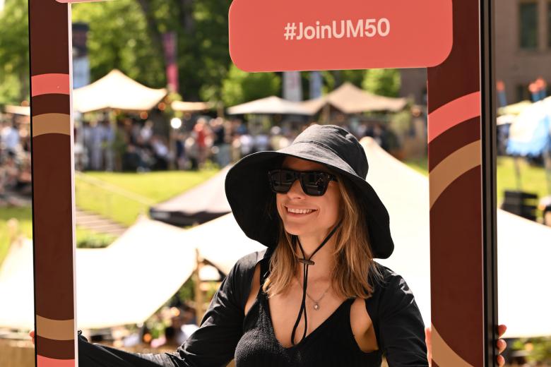 Taking a photo for UM50