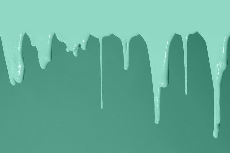 Sticky substance dripping