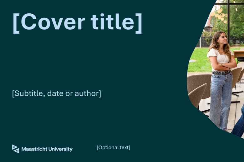 Powerpoint template cover image green