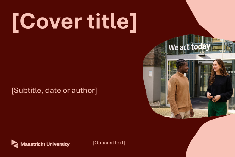 Powerpoint template cover image red