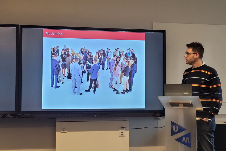 Someone giving a presentation