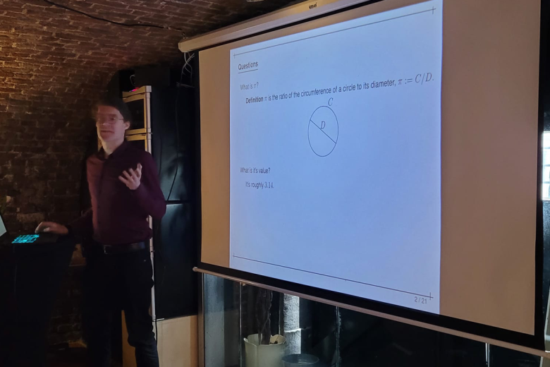 Someone giving a presentation