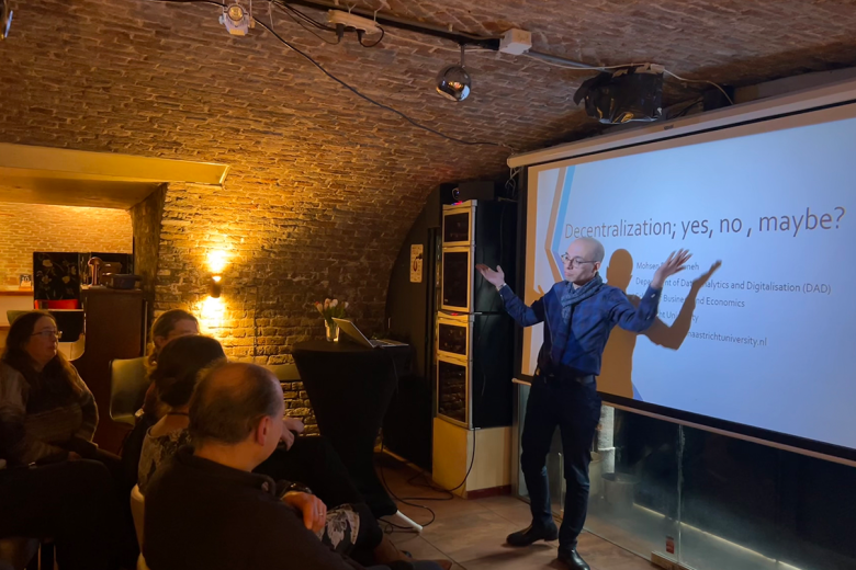 Someone giving a presentation