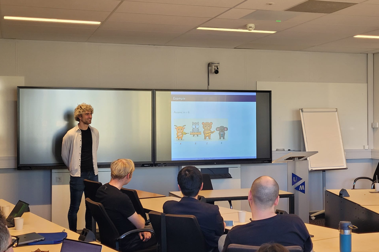 Someone giving a presentation