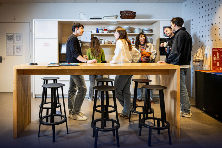 Students talking