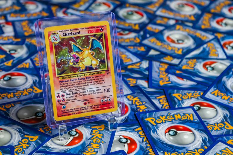 A rare Charizard pokémon card